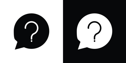 Doubts button icon collection. line stroke icon. EPS 10