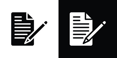 Edit file icon collection. line stroke icon. EPS 10