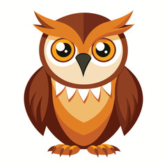 Naklejka premium Cute bird vector illustration with white background
