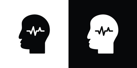Epilepsy icon collection. line stroke icon. EPS 10