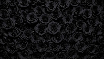 Black Rose Wall Background.