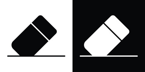 Eraser icon collection. line stroke icon. EPS 10