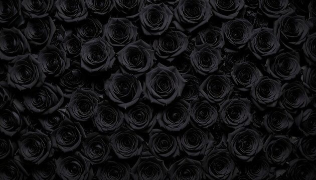 Black Rose Wall Background.