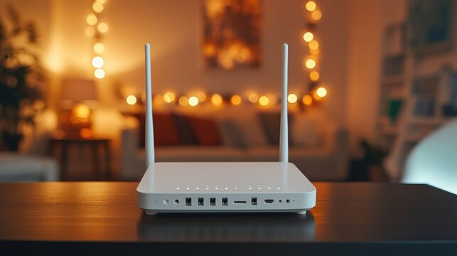 Home Wi-Fi router on a table