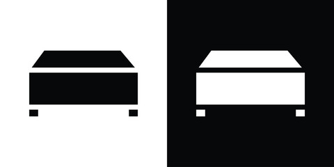 Footstool icon collection. line stroke icon. EPS 10