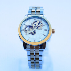 close up view of wrist watch