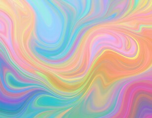 pastel rainbow color thick oil color flow and swirl abstract background