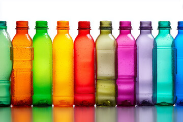 Innovative creations of colorful plastic bottle designs for today's environmentally friendly packaging solutions