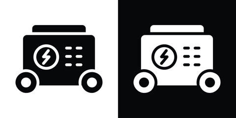Generator icon collection. line stroke icon. EPS 10