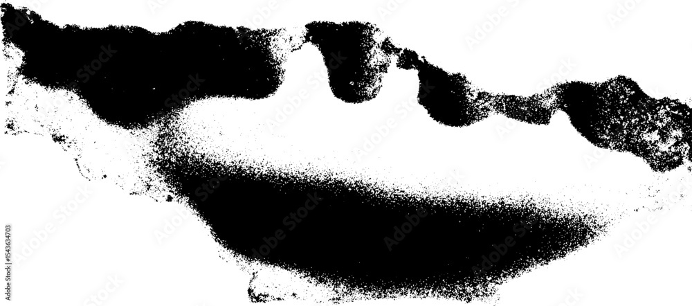 Poster abstract texture of flaking rust with patina in high contrast black and white for artistic design