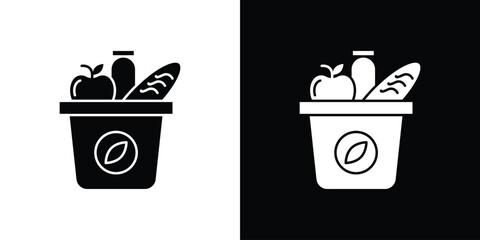 Groceries icon collection. line stroke icon. EPS 10
