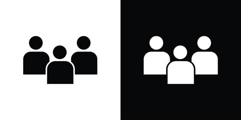 Group icon collection. line stroke icon. EPS 10