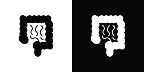 Gut icon collection. line stroke icon. EPS 10