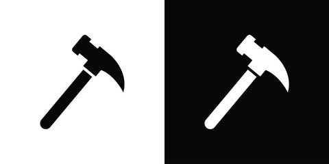 Hammer icon collection. line stroke icon. EPS 10