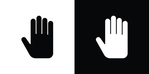 Hand icon collection. line stroke icon. EPS 10