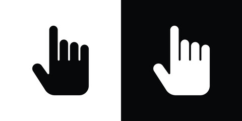 Hand pointer icon collection. line stroke icon. EPS 10