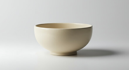 ceramic bowl, simple minimal design, white porcelain, clean lines, minimalist aesthetic, neutral colors, smooth surface, functional tableware, everyday kitchen item, high-quality craftsmanship
