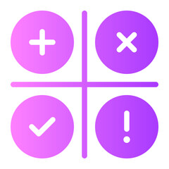 Obraz premium swot gradient icon