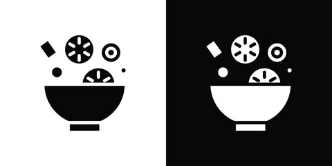 Ingredients mix icon collection. line stroke icon. EPS 10