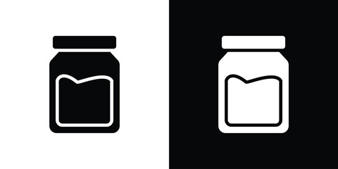 Jar icon collection. line stroke icon. EPS 10
