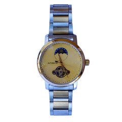 close up view of wrist watch