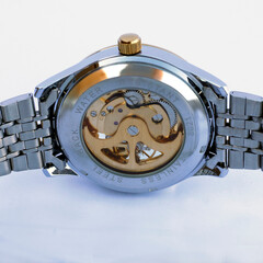 close up view of wrist watch