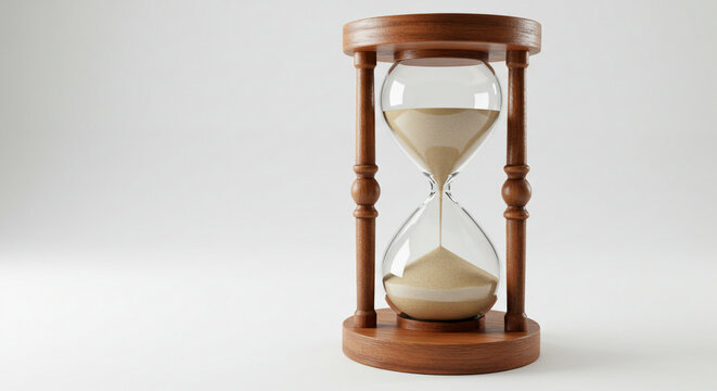 Sand Timer or hourglass png on White Background