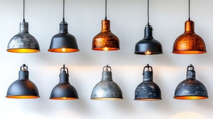 Industrial style pendant lights