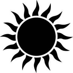 abstract sun vector illustration on transparent background