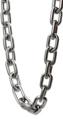 Obraz premium Sturdy Metal Chain for Security and Industrial Use on isolated background, generative ai 