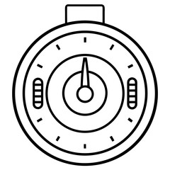 Plug-In Timer with Rotary Dial and Indicator – Vector Style Illustration