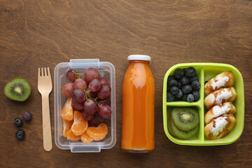 Healthy meal slimming diet plan daily ready menu background, organic fresh dishes and smoothie,...