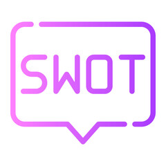 message gradient icon