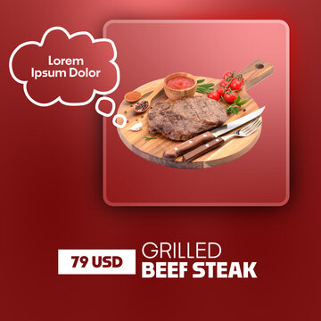 Restaurant Food Promo for Social Media with Price and Description Text