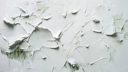 White Impasto Texture  Abstract Painting  Art Background