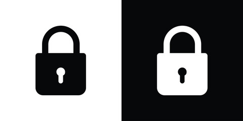 Lock icon collection. line stroke icon. EPS 10