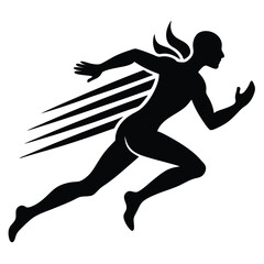 silhouette of a fairy riding a hummingbird through forest