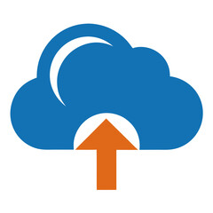 Cloud upload icon data transfer storage