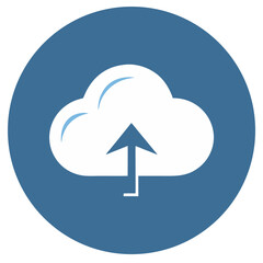 Cloud upload icon data storage symbol