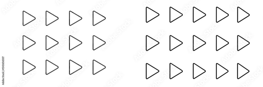 Poster Pattern of triangular shapes arranged in rows showcasing simple design elements in a monochrome palette influenced by minimalism