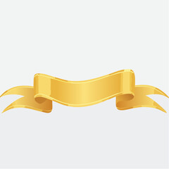 Golden Ribbon Banner: A glistening gold ribbon banner, perfect for conveying messages of achievement, awards, or celebratory themes. The flowing design adds a touch of elegance and prestige.