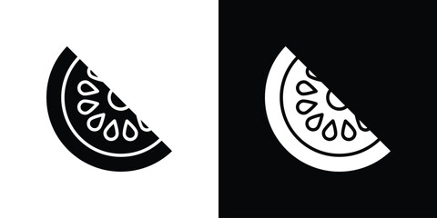 Melon icon collection. line stroke icon. EPS 10
