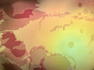 Close up of random abstract illustration in yellow, orange, and red color. Abstract illustration...