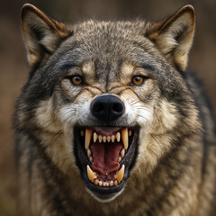 Fototapeta premium portrait of a wolf