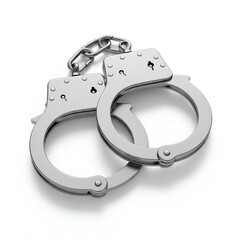 handcuffs on white