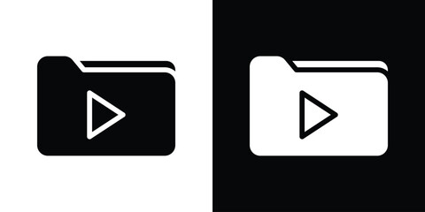 Multimedia files icon collection. line stroke icon. EPS 10