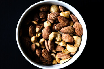 Pile Of Mixed Natural Healthy Nuts