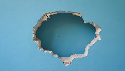 Intriguing wall with unique hole offers glimpse into unknown mystery for social media post size
