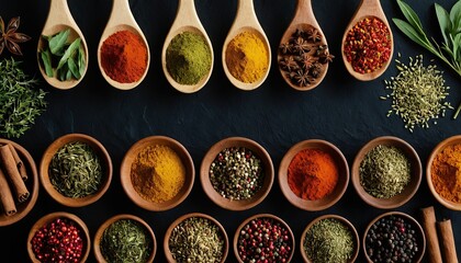 Background seasoning cooking food ingredient space dry powder indian spice herb copy