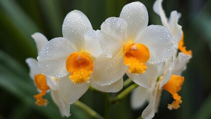 yellow and white orchid